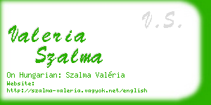 valeria szalma business card