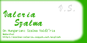 valeria szalma business card